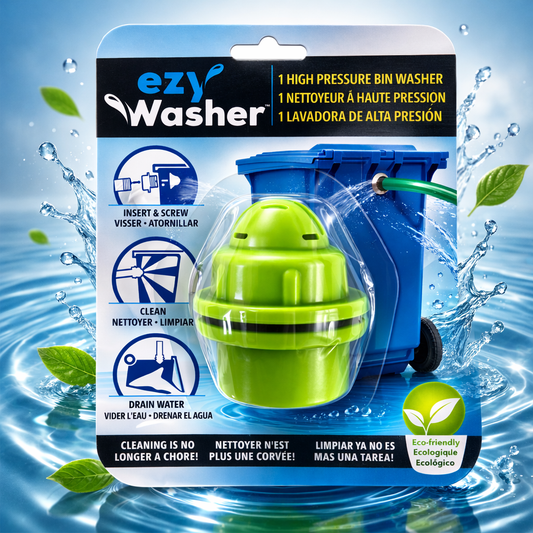 EzyWasher — accessoire de nettoyage de bacs à haute pression pour tuyau d'arrosage