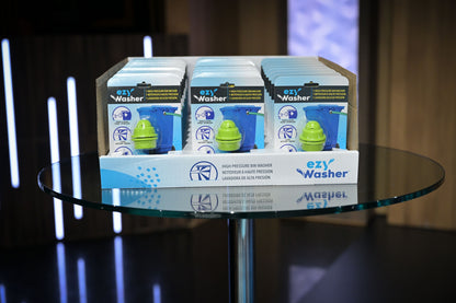 EzyWasher — Accessoire de nettoyage de bacs pour tuyau d'arrosage